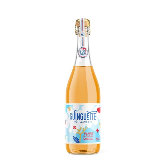 Guinguette Pétillant Pomme Sureau Bio 75cl – Image 1