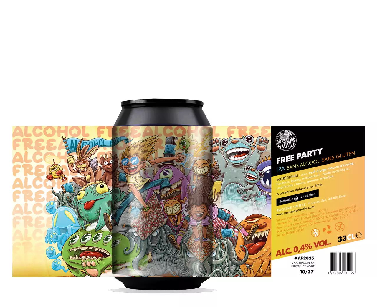 Nautile - Free Party - IPA sans alcool – Image 1