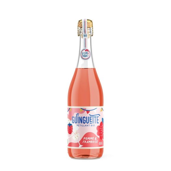 Guinguette Pétillant Pomme Framboise Bio 75cl – Image 1